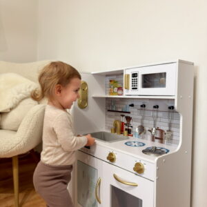 Kuchnia z lodówką listą zakupów światło LED + akcesoria 80 cm