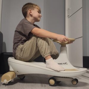 Jeździk grawitacyjny LED świecące koła z muzyką grający 76 cm max 100 kg