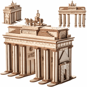 Drewniane Puzzle 3D - Brama Brandenburska