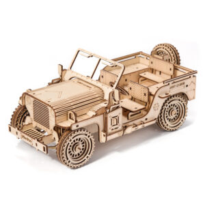 Drewniane Puzzle 3D - Pojazd Wojskowy Jeep