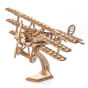 Drewniane Puzzle 3D - Samolot Trójpłat