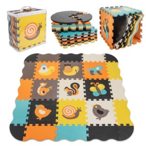 Mata edukacyjna piankowa puzzle zwierzątka 114 cm x 114 cm 25 el.