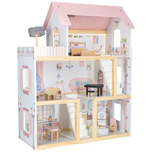 Domek dla lalek mebelki 78 cm LED