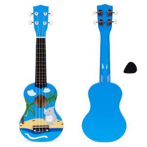 Gitara ukulele drewniana 4 struny nylonowe